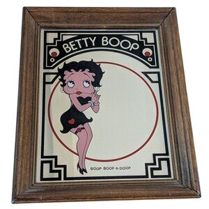 Vintage Betty Boop Collectible Boop Boop A Doop Wood Collectible Saloon Mirror